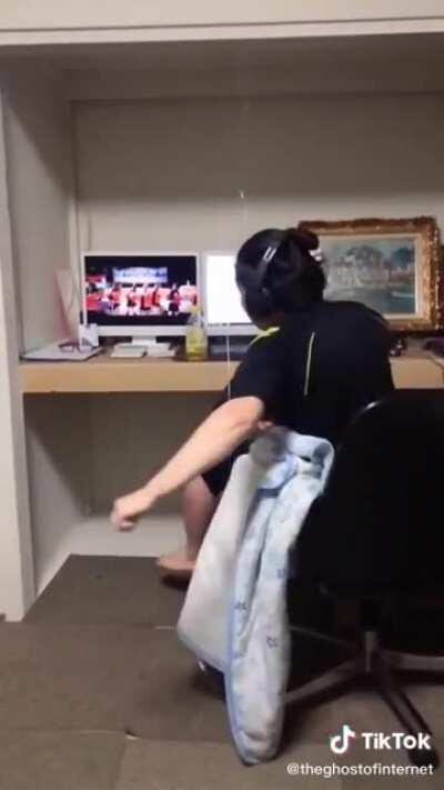 His soul left his body through his face