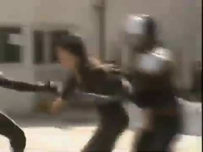 Any idea what show or movie this clip is from? Almost looks like it’s from the Kamen Rider or Toksatsu series but can’t recognize the actress