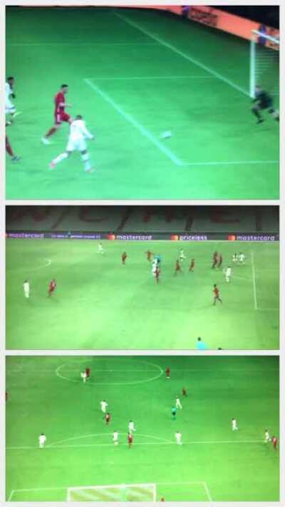 Martin Keown and names, during PSG v Bayern Munich in the quarter finals of the Champions League