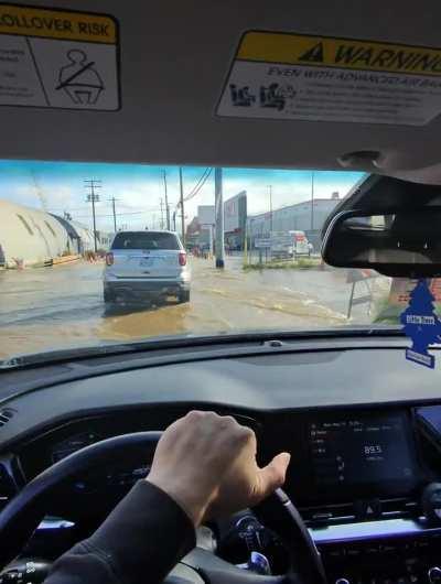 Water main break on Morena.