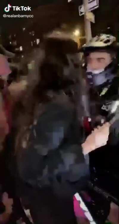 Spitting on a cop during a pandemic