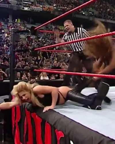 Trish Stratus Spanked for being a Naughty Girl