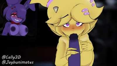 Chica and Bonnie (Art by Jaiyden)