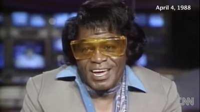 This 1988 interview with James Brown while he was high on PCP (hallucinogenic).