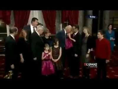 Joe Biden has inappropriately touched multiple little girls on video. Watch his hands. Where is the outrage in America? Why is this being censored? Biden is a literal pedophile who might soon be one of the most powerful leaders in the world. Wake up.