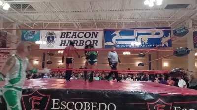 Her wrestling trunks were not agreeing with her 🍑 at all that night. (Sexy Star II)