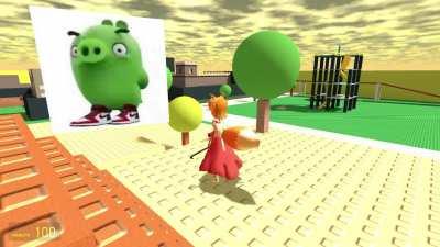 Ross from Bad Piggies flexes on Senko?!?!?!??!?!