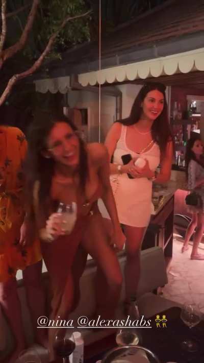 Nina enjoying at a party - IG December 2025