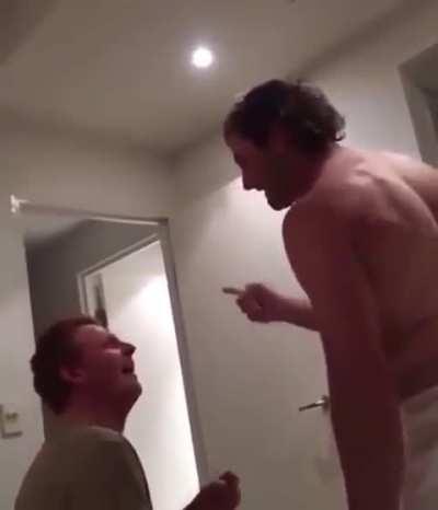 Australian handshake