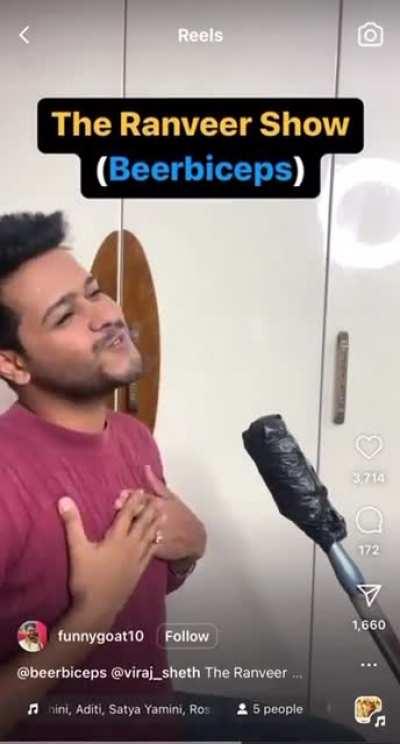 Guys I found this on my feed and can’t stop laughing. Spot on mimic of Beerbiceps😂