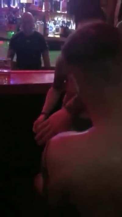 Bet that sobered his ass up