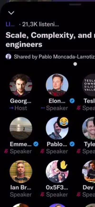 Elon humiliates himself (yet again) in a Twitter space after attempting to BS real software engineers about Twitter's structural problems and how he plans to fix them