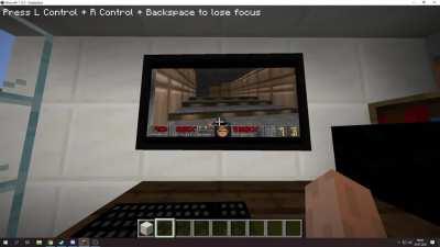 I played DOOM in Minecraft with the VMComputers mod!