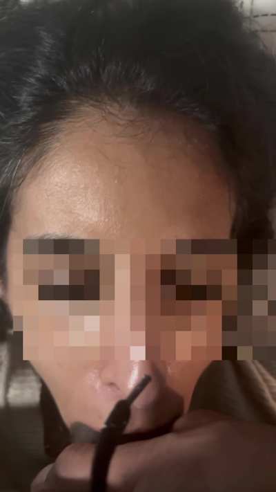 Draining my cum down her throat