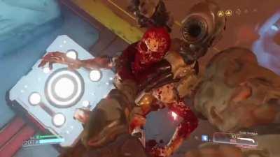 Doom guy has one hell of a kick