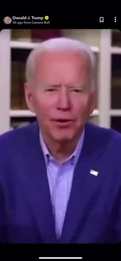 Trump put the coffin meme on his Snapchat story