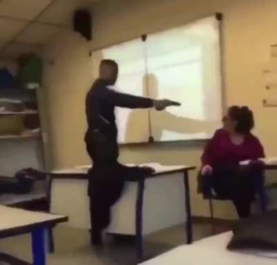 When students start pulling guns on teachers & others simply laugh… society might just have a problem.