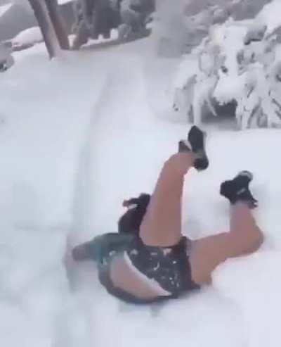 incredible skills of a young gymnast - spider style