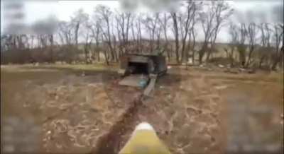 UAV operator of russia's 20th army target ukrainian equipment