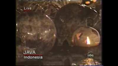 ABC 2000 New Year's Eve coverage at Borobudur Magelang, Central Java.