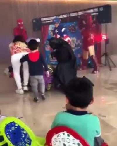 Avengers Assembled and kicked this poor dude's ass