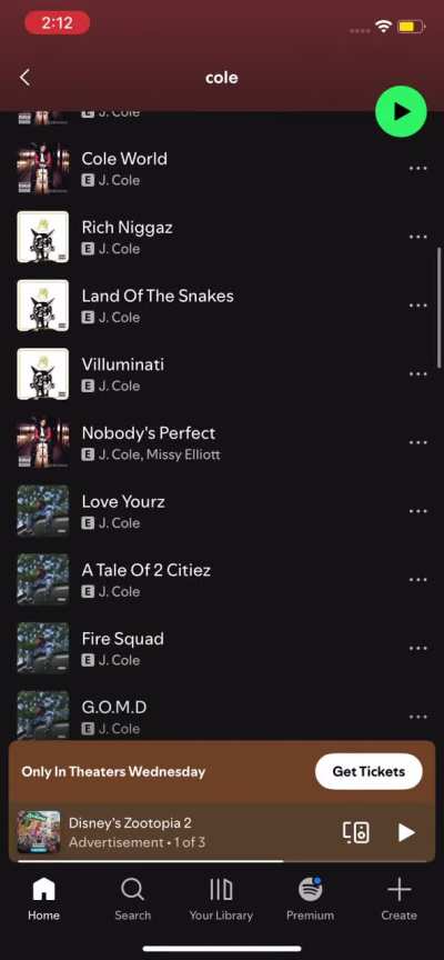 I need more Cole songs