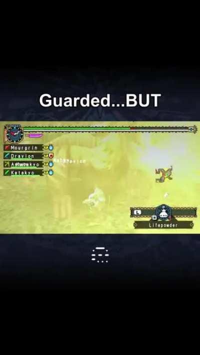 Furious Rajang got me good.