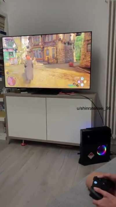 my adorable naked boobs playing HP Legacy