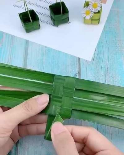 Корзинки из травы