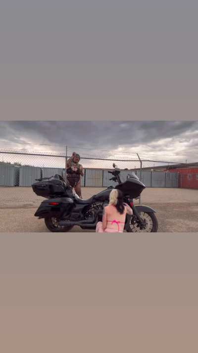 The bikes not the only thing we got wet 😉