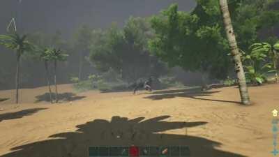 It doesn’t look like I did much but my bow broke after about ten shots, but either way me and my friend managed to tame this beast!!