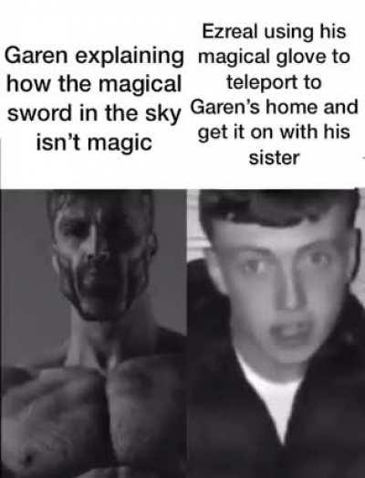 Virgin Garen vs Chad Ezreal