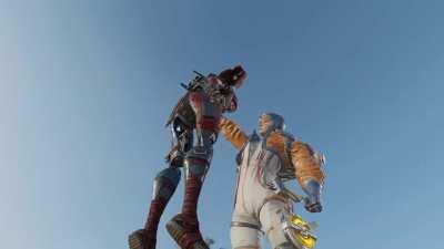 Wattson finishing Revenant but with simulacrum style