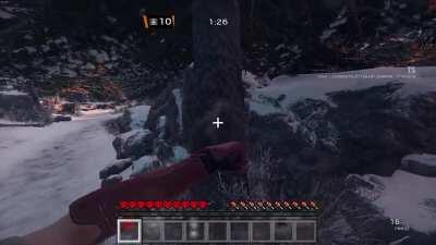 My dad bought me Minecraft as a christmas gift and I love it!