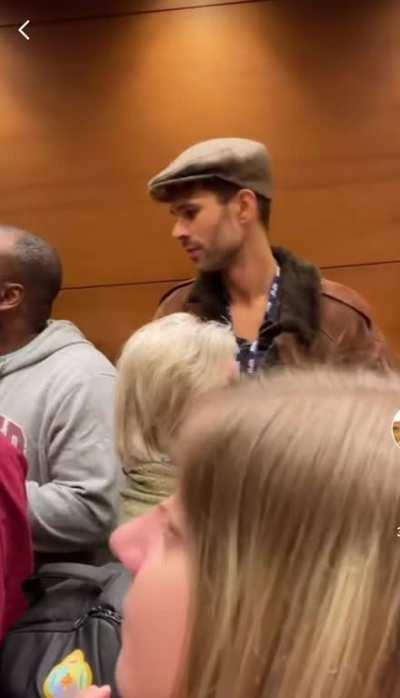 Stuck in an elevator with strangers & decides that’s the perfect time to start singing.