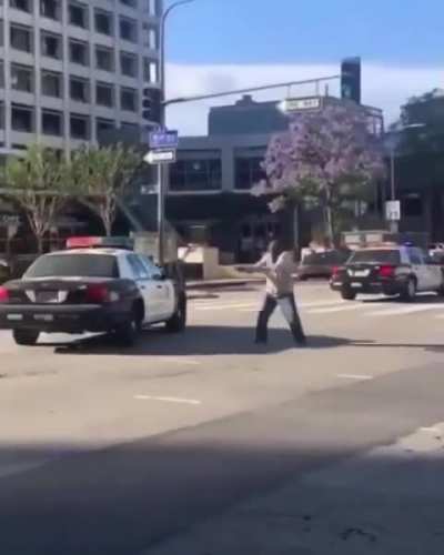 Man fire's shots at opposition