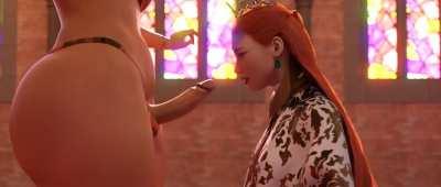 Futanari dancing to fuck