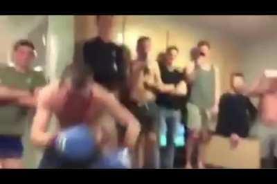 sparring with the boys