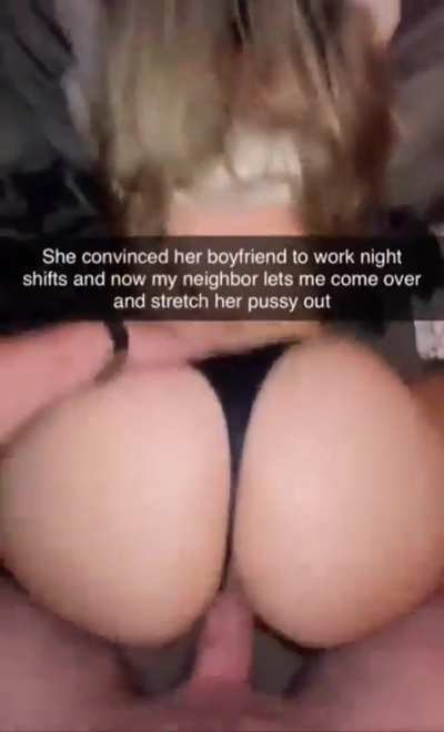 Getting stretched by the neighbor