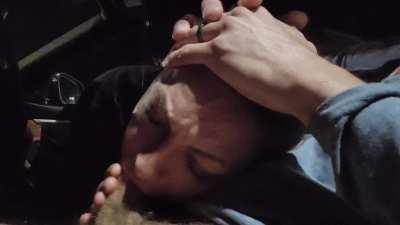 I was nervous to suck his dick in a Busy Parking Lot