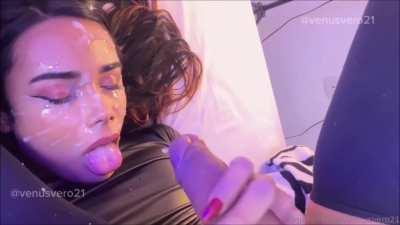 So Many Cum in the Own Face