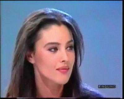 Monica Bellucci in her 20s