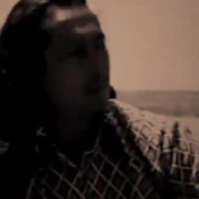 A historical video shows an Indigenous Native American explaining why he struggles to understand materialism and the pursuit of money