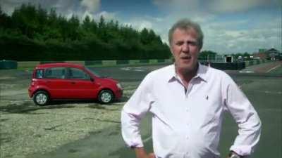 Jeremy throws a car on James May’s Fiat panda