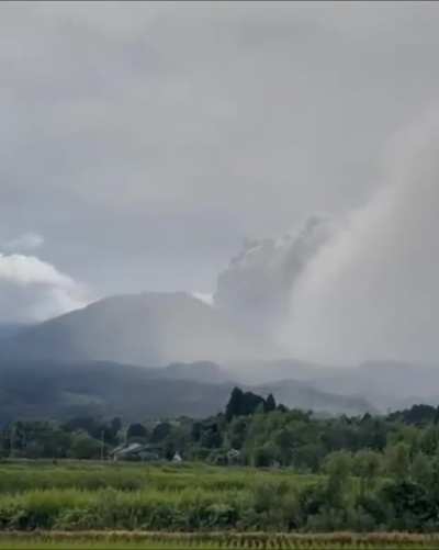 Shinmoedake, Kyushu, Japan - 22 June 2025 - Eruption sent ash and lava from crater