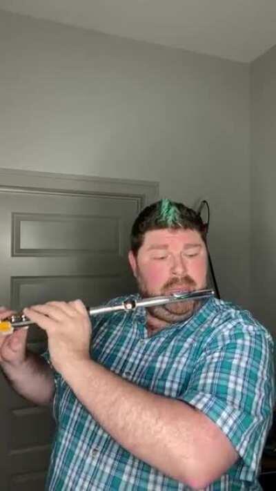 I paid a guy to do a flute cover of the Classic Doom OST