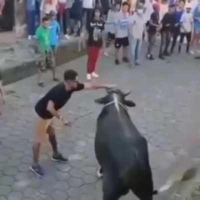 Guess who is the lucky guy to get Tea Bagged