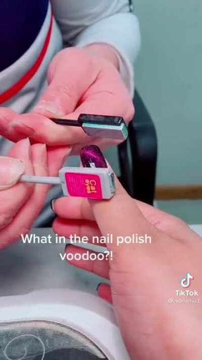 Magnetic nail polish