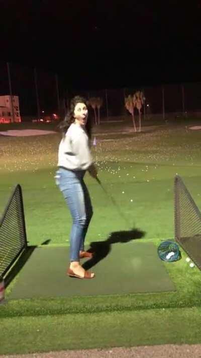 Great reaction after striping one