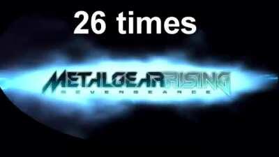 How many times War is said in Metal Gear Rising: Revengeance
